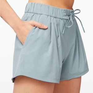 Lululemon Stroll at Sundown Shorts in the color “Blue Cast” Size 10